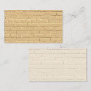 Soft Pastel Peach Brick Wall  Business Card