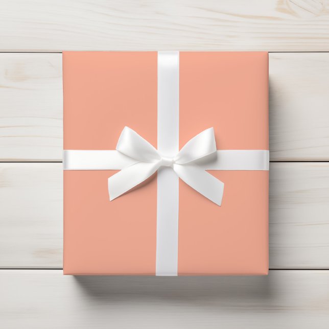 Soft Pastel Peach Creamy Blush Wrapping Paper (Creator Uploaded)