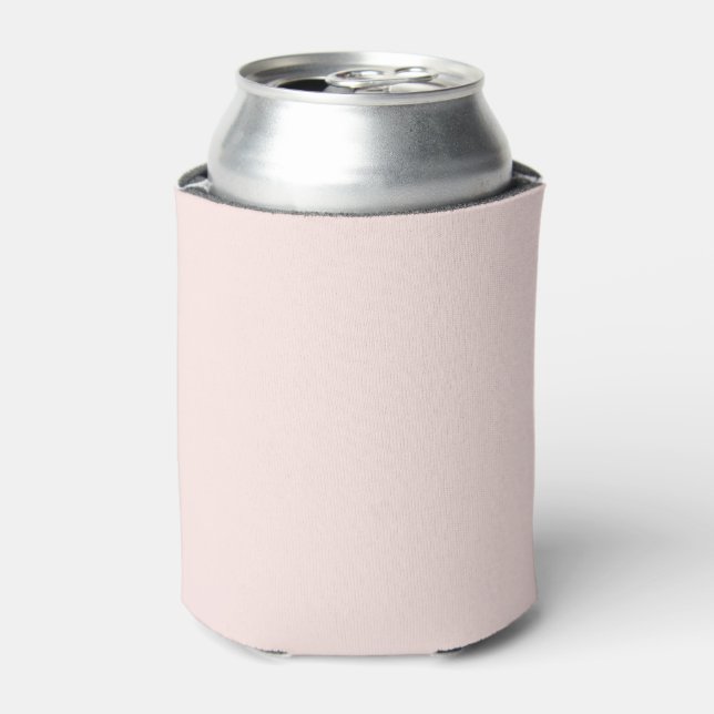 Soft Pastel Peach Solid Colour Can Cooler (Can Front)