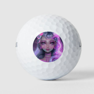 Soft Pastel Pink Fairy Golf Balls
