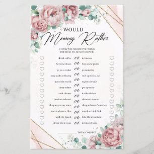 Soft pastel pink flowers gold Would Mummy Rather