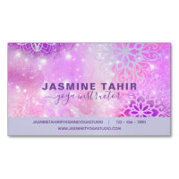 Soft Pastel Pink Lacy Mandala Art Yoga Instructor 