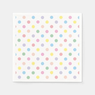 Soft Pastel Polka Dots Napkin