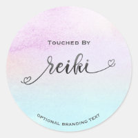 *~*  Soft Pastel Rainbow Black Glitter REIKI