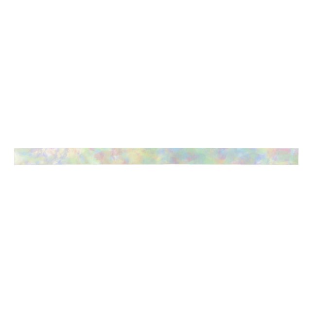 Soft Pastel Rainbow Colours Marble Satin Ribbon (Front)