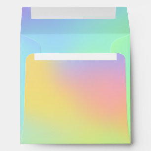 Soft Pastel Rainbow Gradient Envelope