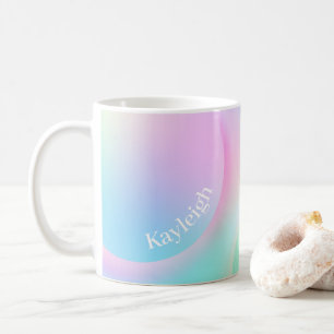 Soft Pastel Rainbow Gradient Shape Coffee Mug