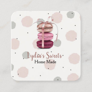 Soft Pastel Rose Sweet  Square Business Card