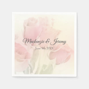 Soft Pastel Roses 2 Napkin