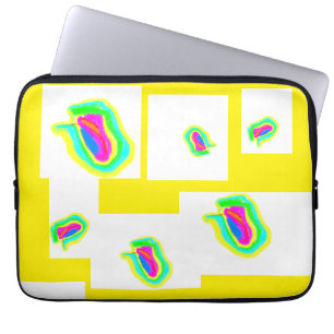 Soft Pastel Shapes Laptop Sleeve