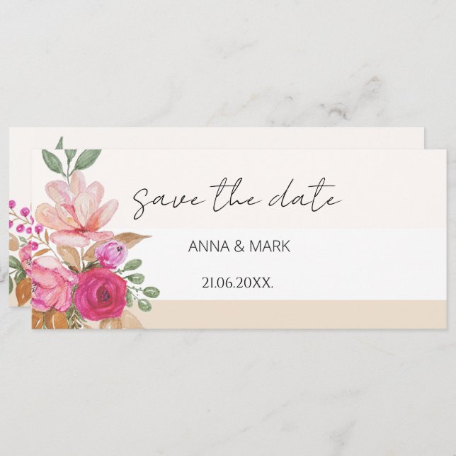 Soft Pastel Spring Bouquet Floral Watercolor (Front/Back)