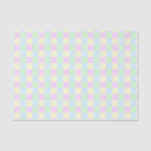 Soft Pastel Squares Pattern Tissue Paper