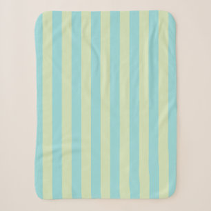 Soft Pastel Striped Pattern – Lime Cream & Limpet Sherpa Blanket
