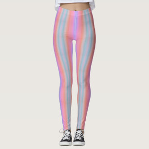Soft Pastel Stripes Leggings