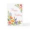 Soft Pastel Watercolor Spring Flowers Birthday