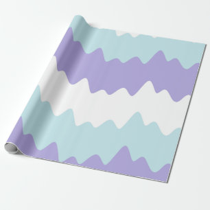 Soft Pastel Wavy Stripes Wrapping Paper