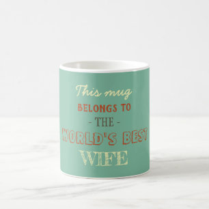 Soft Pastel Wife Gift Coffee Mug