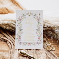 Soft Pastel Wildflowers Cottage Garden Wedding