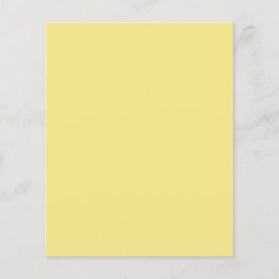 Soft pastel yellow background ready to customise flyer