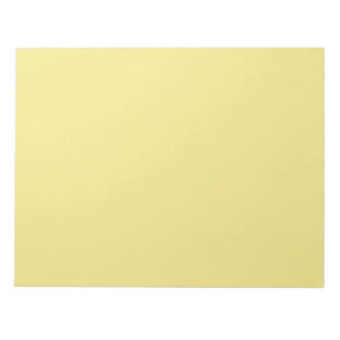 Soft pastel yellow decor ready to customise notepad
