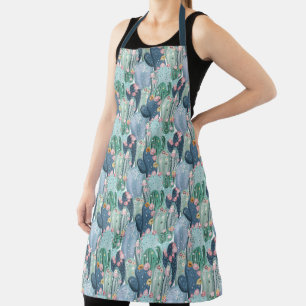 Soft Patel Cactus Pattern Apron