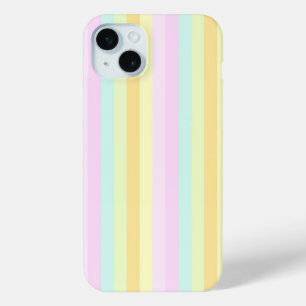 Soft Patels Vertical Stripes Pattern iPhone 15 Mini Case