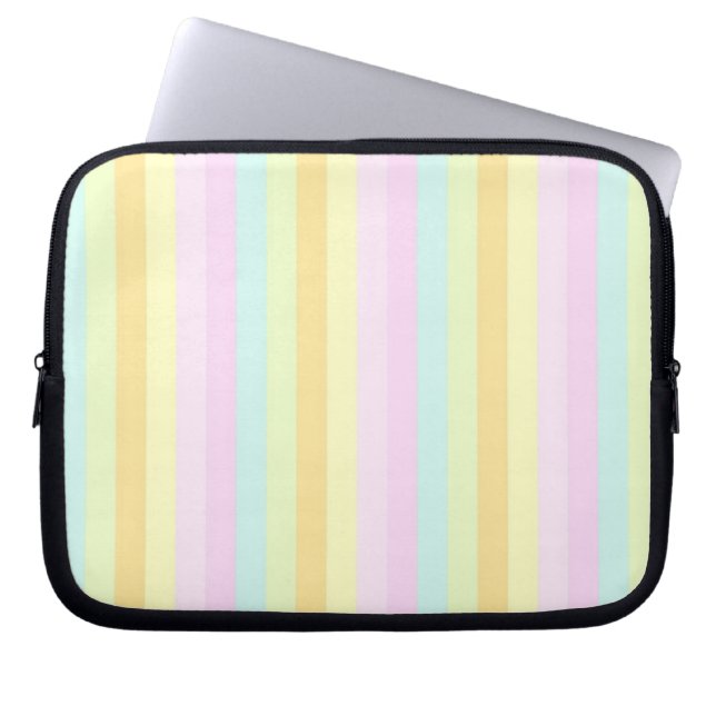Soft Patels Vertical Stripes Pattern Laptop Sleeve (Front)