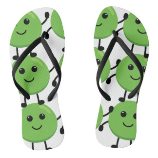 Soft pea motif flip flip - Fun and original Flops