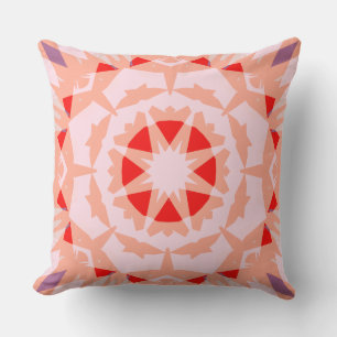 Soft Peach Pink Red Magic Star Summer Baby Nursery Cushion