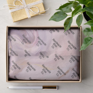 Soft Peach Rustic Marble Tissue Paper
