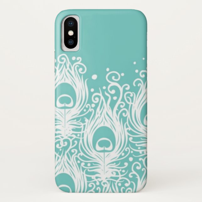 Soft peacock feathers Case-Mate iPhone case (Back)