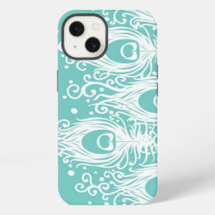 Soft peacock feathers iPhone 13 case