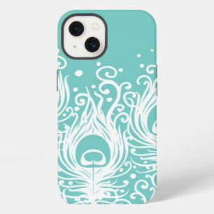 Soft peacock feathers iPhone 13 case