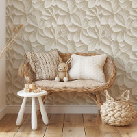 Soft Petals: Contemporary Cream & Beige Floral