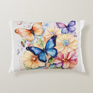 Soft  Pillow Butterfly Print 