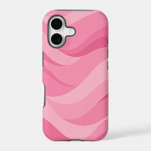 Soft Pink Abstract Waves Pattern
