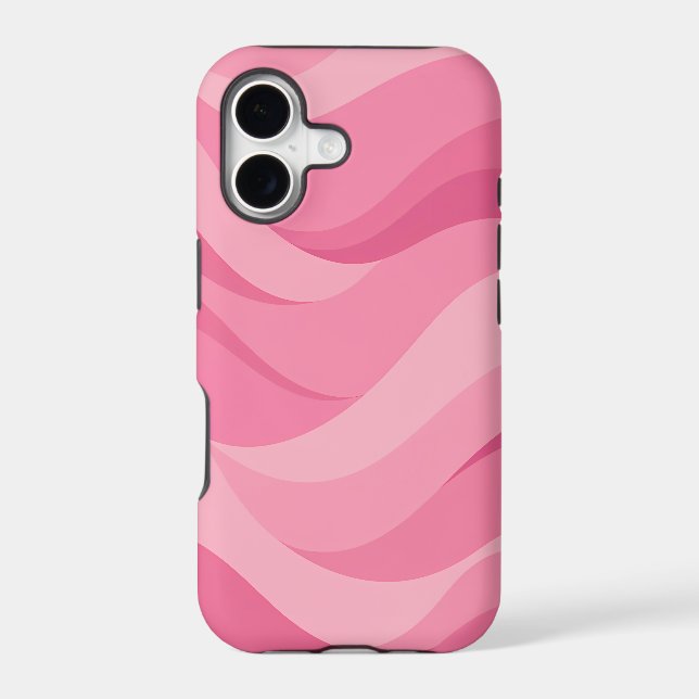 Soft Pink Abstract Waves Pattern (Back)