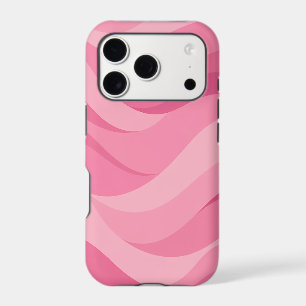 Soft Pink Abstract Waves Pattern