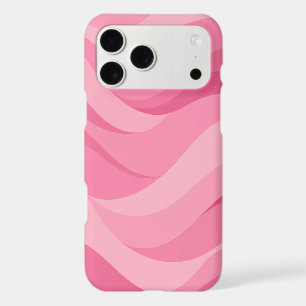 Soft Pink Abstract Waves Pattern