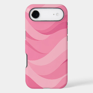 Soft Pink Abstract Waves Pattern