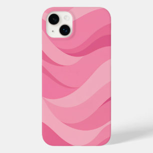 Soft Pink Abstract Waves Pattern Case-Mate iPhone 14 Plus Case