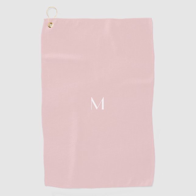 soft pink  - add monogram golf towel (Front)