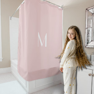 soft pink  - add monogram shower curtain