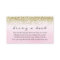 Soft Pink and Gold Baby Shower Book Request Card