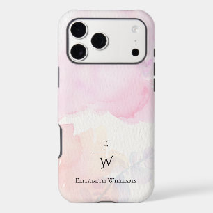 soft pink and gold marble glitter personalised