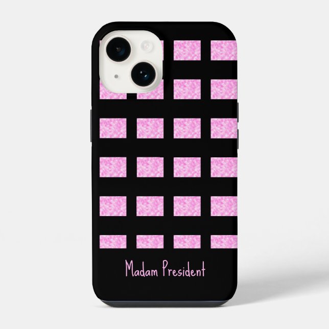 Soft Pink and White Cloud iPhone Case (Back)