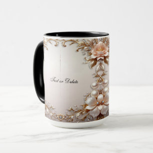 Soft Pink and White Flowers Mug