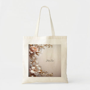 Soft Pink and White Flowers Tote Bag