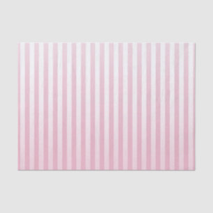 Soft Pink and White Gradated Stripes Tissue Paper