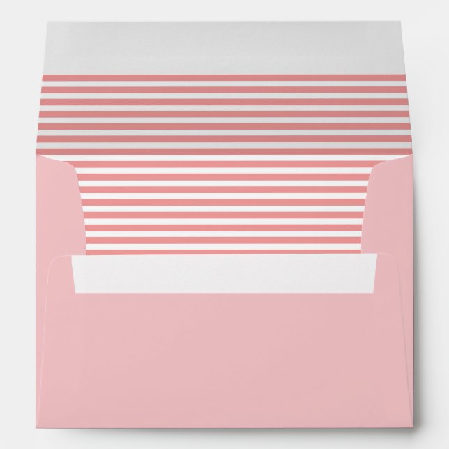 Soft Pink and White Striped Envelopes (Back (Bottom))